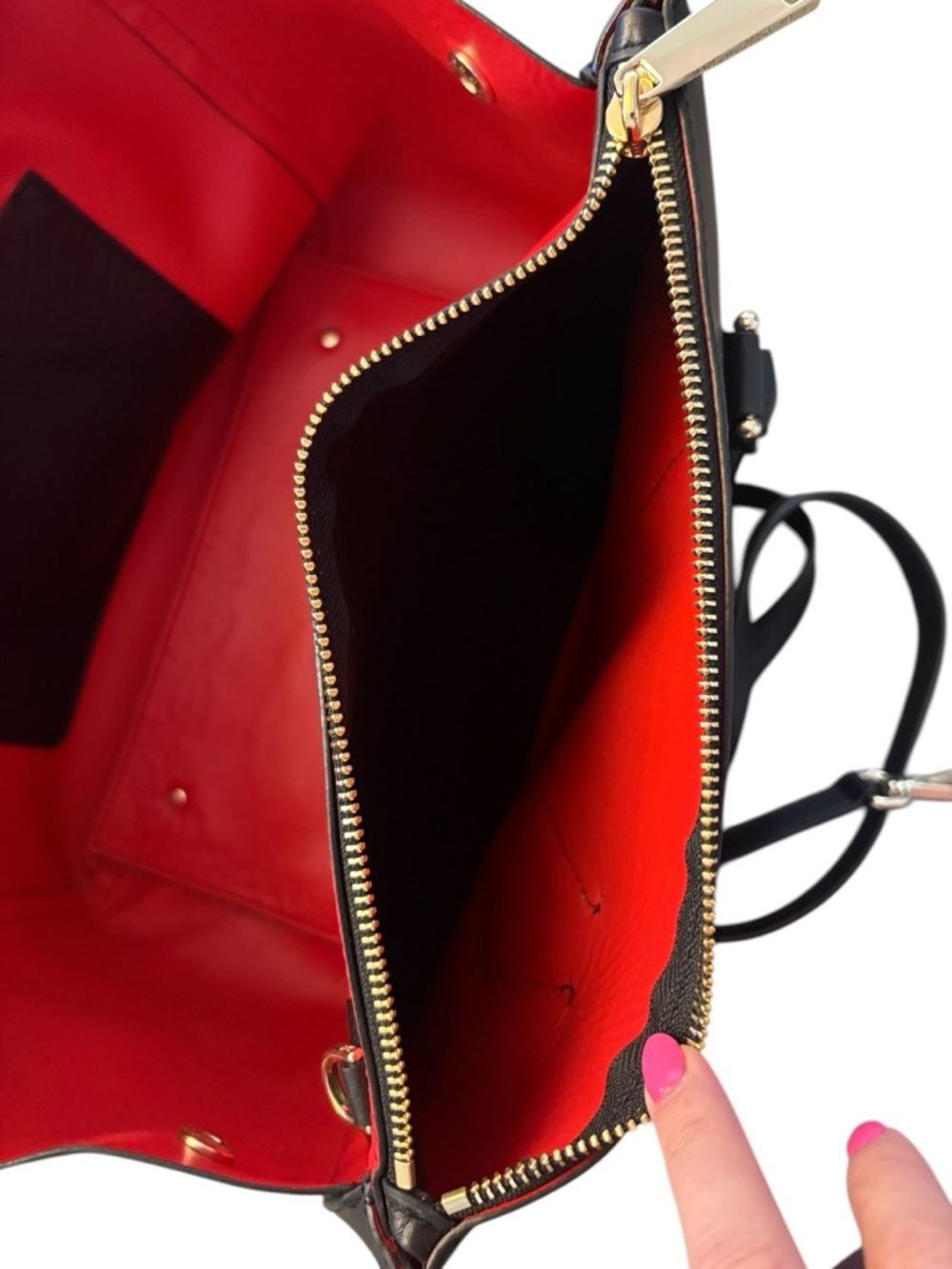 Beautiful black leather purse - Picture 9 of 9
